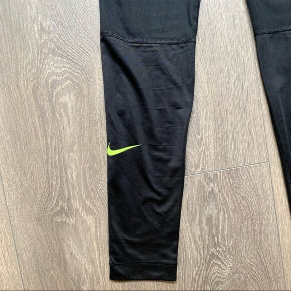 Nike Dri Fit Hyperwarm Pro Mesh Panel Leggings Tights Womens Black Size XS - Picture 10 of 16